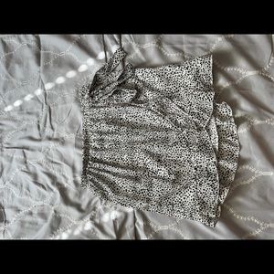 shien Dalmatian print tie skirt, size L